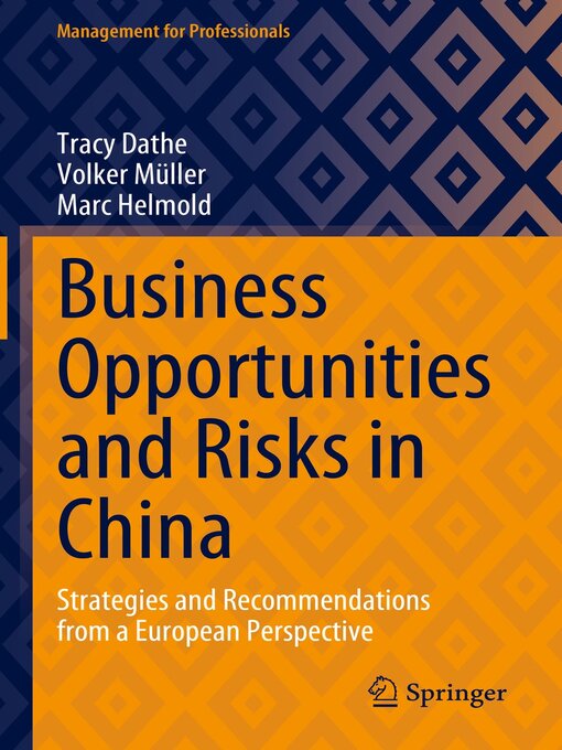 Title details for Business Opportunities and Risks in China by Tracy Dathe - Available